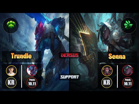Effort TRUNDLE (Support) [Guardian] VS SENNA - Grandmaster KR Patch 10.11