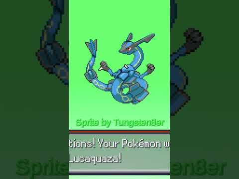 Rayquaza and Lucario Fused Together #shorts #pokemoninfinitefusion #short