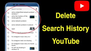 How to Delete Search History on YouTube App | Clear YouTube Search History