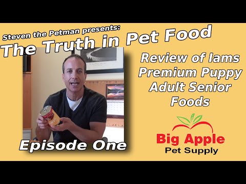 Review of Iams Premium Puppy Adult Senior Foods - Ep. 1 of Steven the Pet Man: The Truth in Pet Food