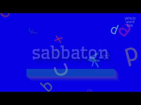 How to say "sabbaton"! (High Quality Voices)