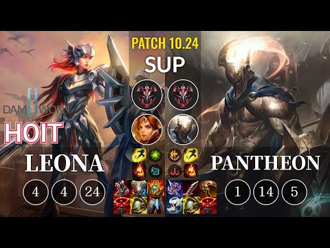 DWG Hoit Leona vs Pantheon Sup - KR Patch 10.24