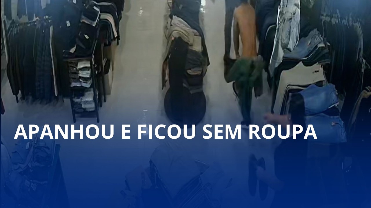 Tentou sair sem pagar e acabou atrás das grades