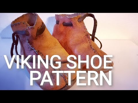 VIKING Shoe Pattern | Viking Tutorial | Haithabu - Viking Crafts (Ep. 4)