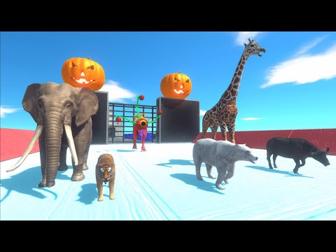 🔥ESCAPE FROM DEADLY LASER ALIEN⚡-Animal Revolt Battle Simulator