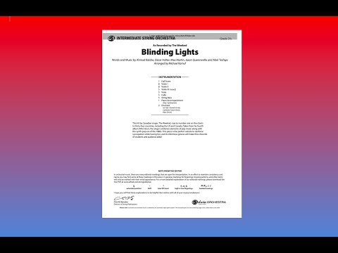 The Weekend - Blinding Lights arranged by Michael Kamuf