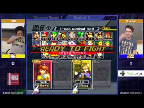 Event Match 12: 1BM (Peach) vs Snacks! (Fox) - Winners Round 1