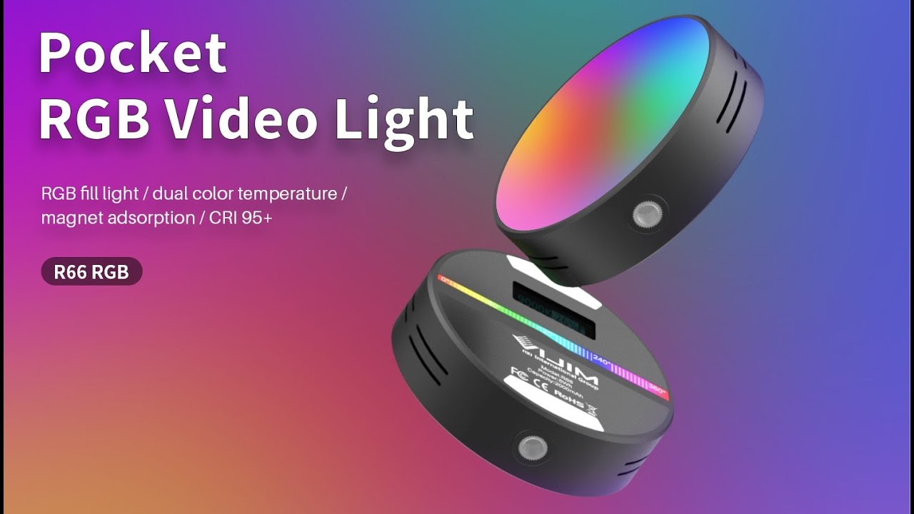 Ulanzi Lampe vidéo Vijim R66 RGB