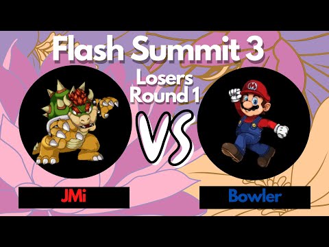 Bowler (Mario) vs PRD JMi (Bowser) - SSF2 Losers Round 1 - Flash Summit 3
