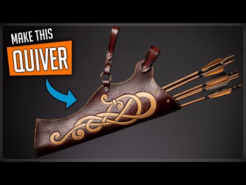 How to Make a Leather Quiver with Knotwork | Step-by-Step Tutorial | PDF + SVG Patterns