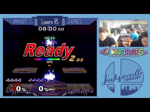 Jax Smash Weekly 3/30/17 - Impact(Falco) Vs James(Falco) - Melee Losers Semifinals