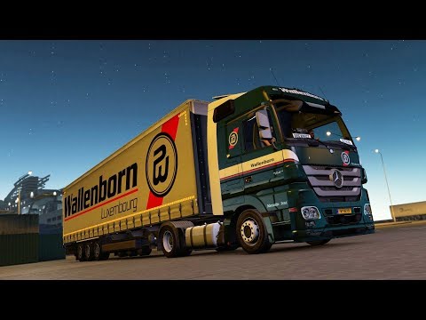 ETS2 1.28 ProMods 2.20 Mercedes Benz Actros Puttgarden - Luxembourg
