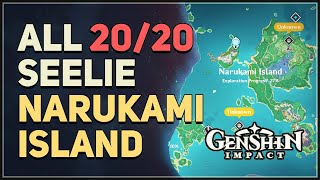 All 20 Narukami Island Seelie Locations Genshin Im