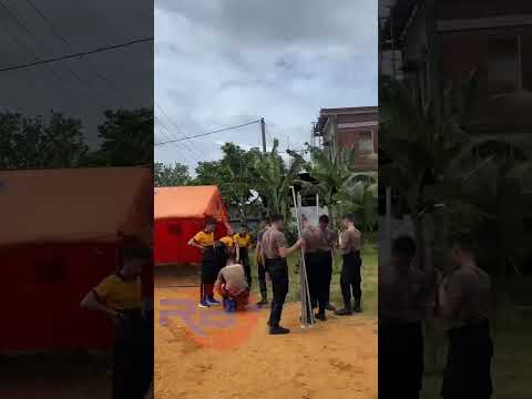 Gabungan TNI, BPBD dan BAZNAS Bangun Posko Darurat