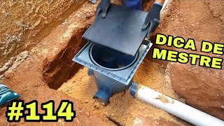 #114- Como instalar caixa de inspeção de esgoto.