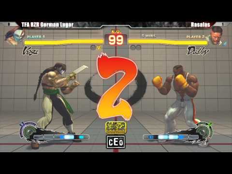 SSF4 AE2012 TFA RZR German Luger vs Rasalas - CEO 2012 Tournament