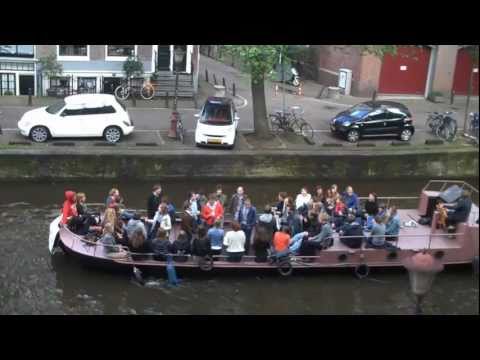 Amsterdam canals - Found Music floating by on a barge