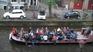 Amsterdam canals - Found Music floating by on a barge
