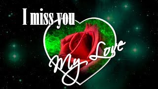 ❤💕I miss you as soon as I wake up.