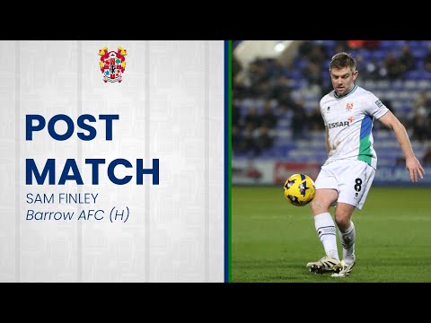 Post-Match | Sam Finley's honest assesment of Rovers' defeat to Barrow