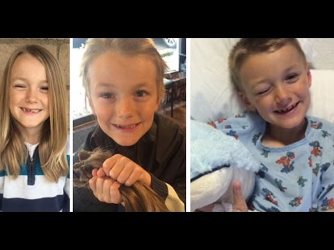 Click to Watch the 7-year-old boy who grew hair out for cancer patients tragically diagnosed with aggressive stage 4 cancer  video