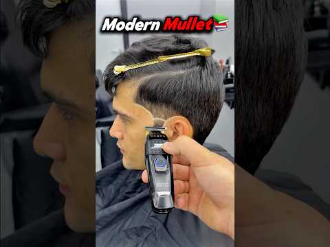 EASY MODERN MULLET TUTORIAL!🔥 #barber #skinfade#barbershop #fade #belgiumbarber#haircut#hairstyle