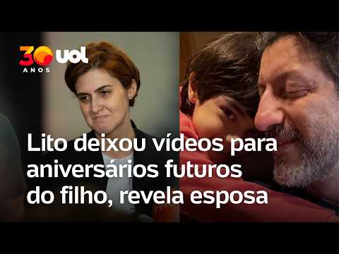 Lito Sousa deixou vídeos para aniversários futuros do filho, revela esposa do youtuber em velório