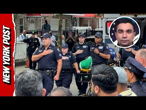 Officer slain in NYC shooting honored with a dignified transfer