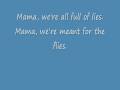 Mama - My Chemical Romance (with lyrics) 