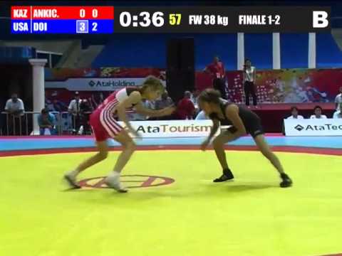 2012 Cadet Worlds Gold Medal Match 38kg - Marina Doi (USA) vs. Svetlana Ankicheva (KAZ)