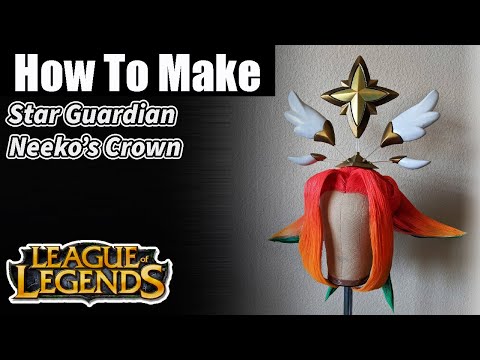 How to make Star Guardian Neeko's Crown from the game League of Legends- DIY Cosplay Tutorial