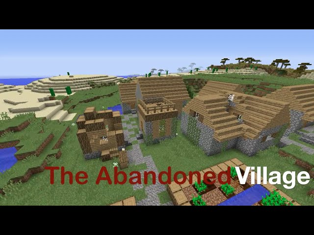 I found an abandoned village in my survival world. I think I'm