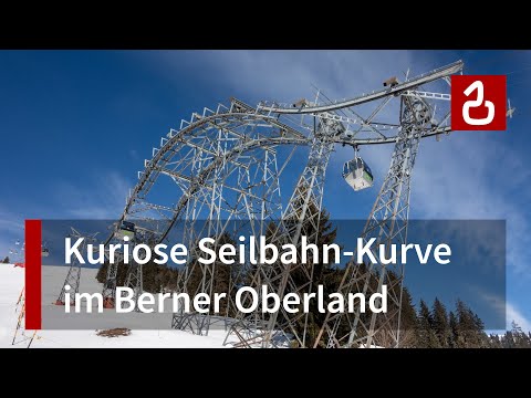 Die Kurven-Seilbahn Rellerli in Schönried -  Gstaad (Rellerlibahn)