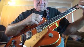 Video thumbnail for 1967 era Gretsch Nashville Guitar with TV Jones Duotrons - 9 - 14 - 2017 by Stichfam
