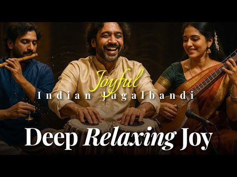 Radiant Joylines - Tabla, Bansuri & Veena | Uplifting Jugalbandi | Ambient Relaxation & Celebration