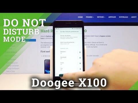 How to Enable Do Not Disturb on DOOGEE X100 - DND Mode