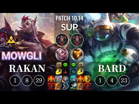 VIT Mowgli Rakan vs Bard Sup - KR Patch 10.14
