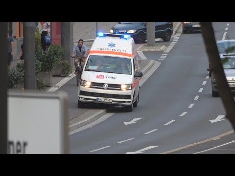 KTW Falck + RTW 3  FW 2 BF Bonn