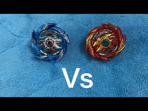 King Helios .Zn 1B  Vs  Super Hyperion.Xc 1A | Hikaru vs Hyuga | Beyblade Burst Sparking