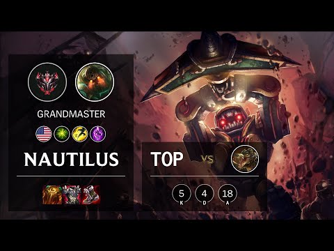Nautilus Top vs Renekton - NA Grandmaster Patch 10.23