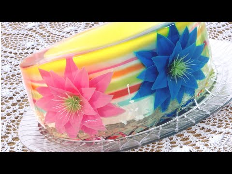 Colorful, Fruit-Flavored Jelly Art Cake