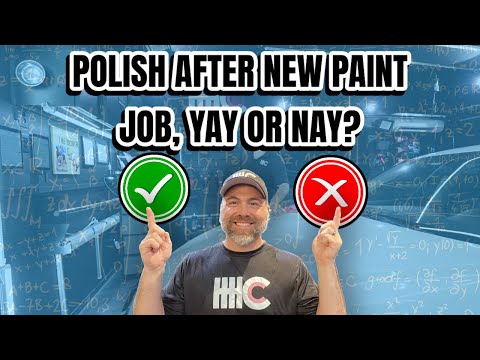Polish a car after a new paint job? What do you think?