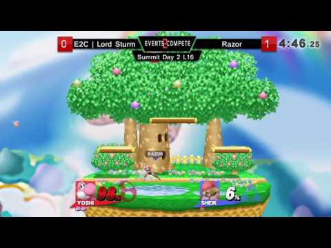 Chicago Sm4sh Summit Losers Round 3 – E2C l Lord Sturm (Yoshi) vs. Razor (Sheik)