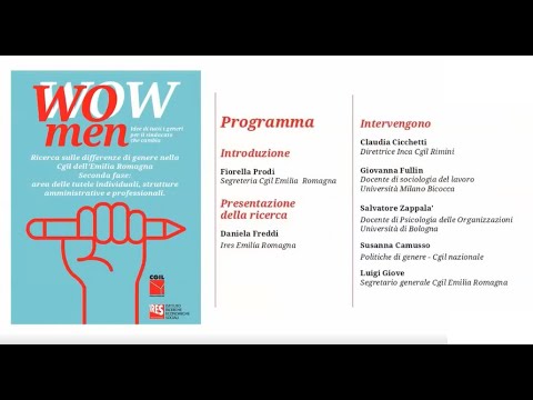 Present. della seconda ricerca “WO.Men idee di tutti i generi per il sindacato che cambia” 16/03/22