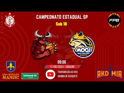 Regatas x Mogi das Cruzes: Campeonato Estadual Paulista 2024 de Basquete, Sub18