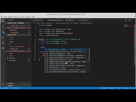 Slinky for React Part 1 (Play using Scala)