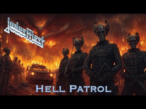Hell Patrol von Judas Priest - Texte als Bilder, die von KI generiert wurden