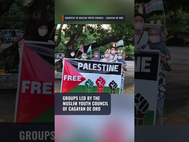 Muslim youth groups stage Cagayan de Oro rally to call for peace in Gaza 
