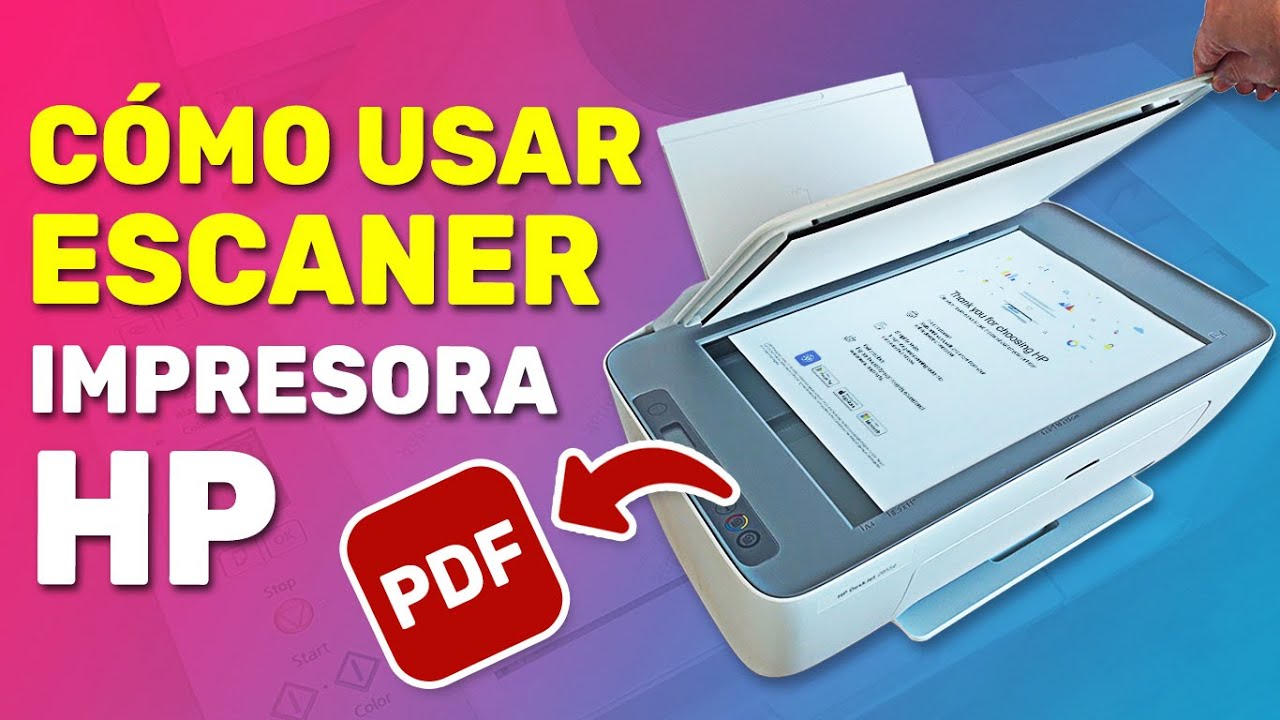 How to Use the HP Printer Scanner - How to Scan and Save to PDF with the HP DeskJet 2885e