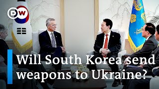 NATO's Stoltenberg urges South Korea to supply weapons to Ukraine | DW News